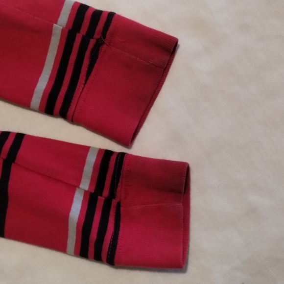 Boys Long Sleeve Collar Shirt Size: XS/XCH (4-5) Red black & Gray striped - Picture 9 of 11